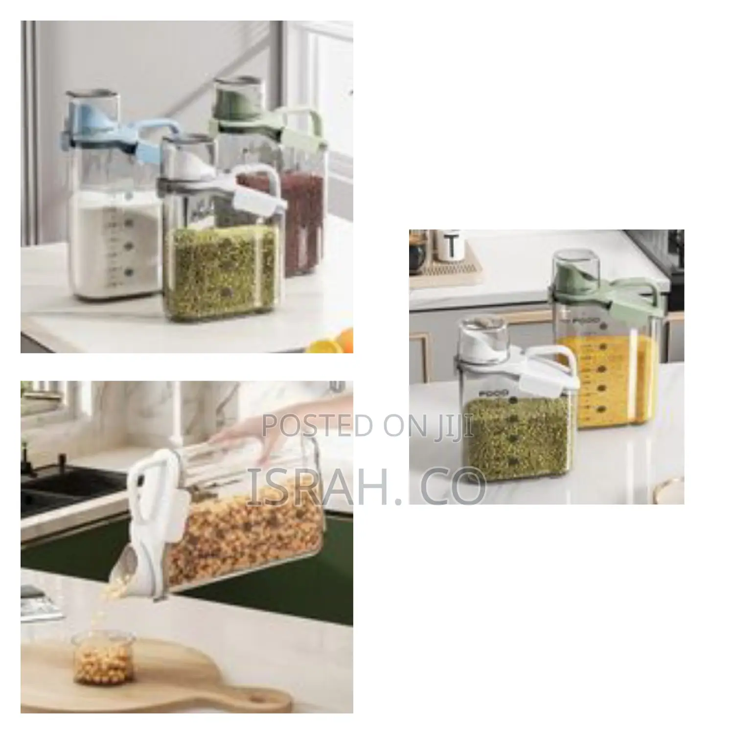 3 Pieces of 2500ml, 1800ml, 1500ml Cereal Containers