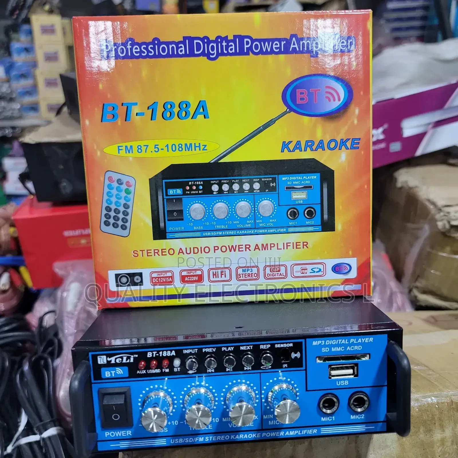 Bluetooth Mp3 Digital Amplifier (Microphone Port)