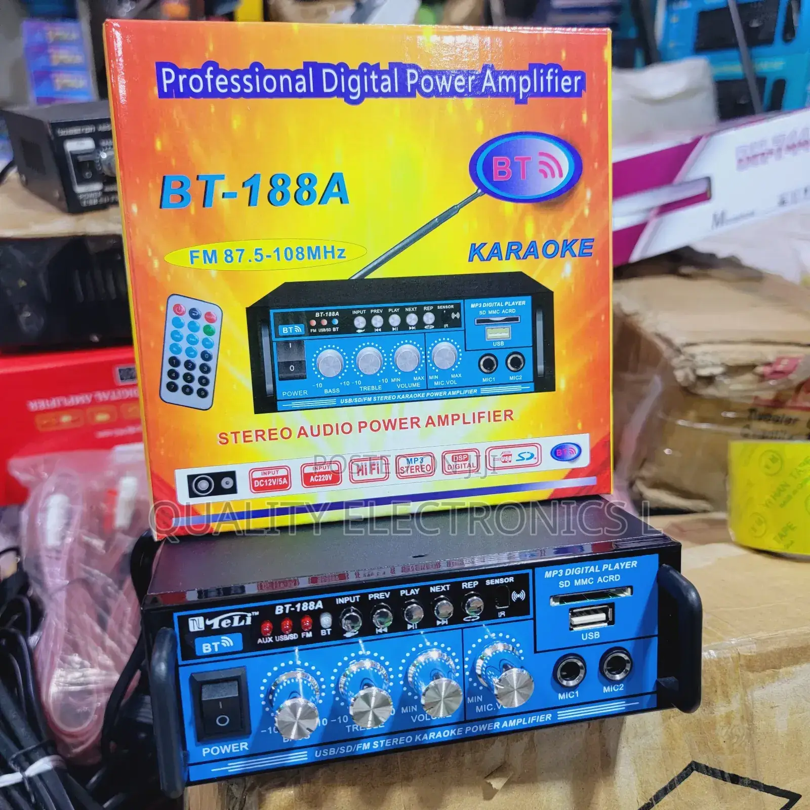 Bluetooth Mp3 Digital Amplifier (Microphone Port)