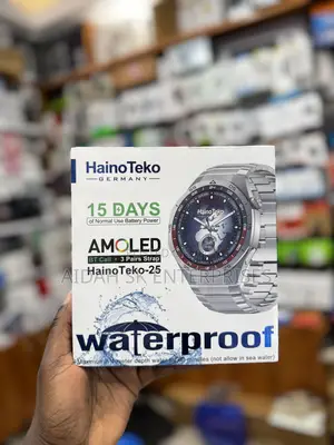 Hainoteko Round Smart Watch Rw 25 With Three Pair Strap
