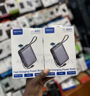 Hainoteko B201 20000mah Power Bank With Built-in Type-C Lightning