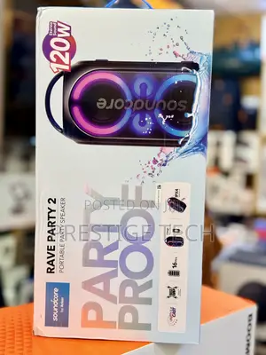 Anker Rave Party 2 Portable Speaker 120w Stereo Sound & Light Show