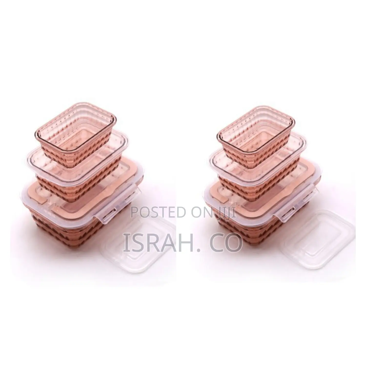 3pcs Glass Food Storage Containers