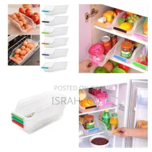 4 Pack Refrigerator Storage Organiser Box,Drawers, Clear