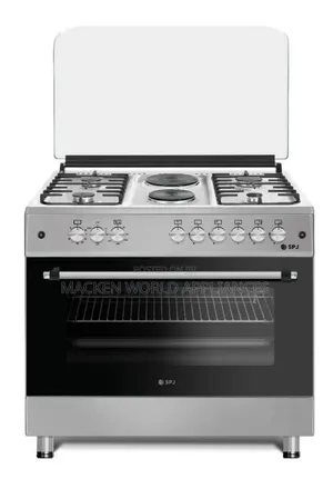SPJ 90*60cm 4 Gas Burners + 2 Electric Plates Freestanding Cooker