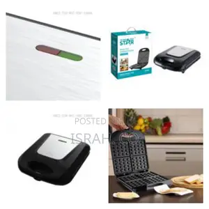 3 in 1 Waffle Maker Sandwich Machine Barbecue Baking Pan