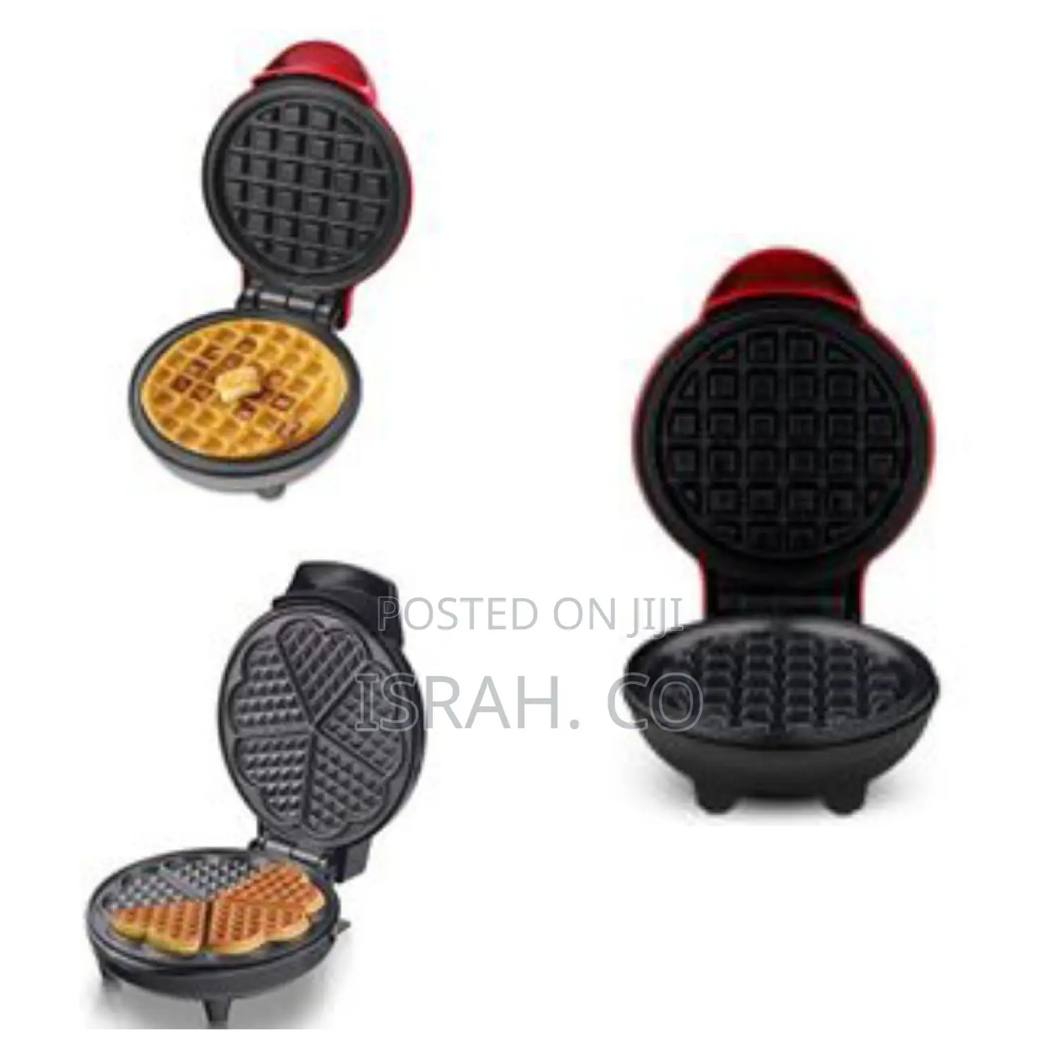 Non Stick Iron Round Waffle Maker Grill Machine