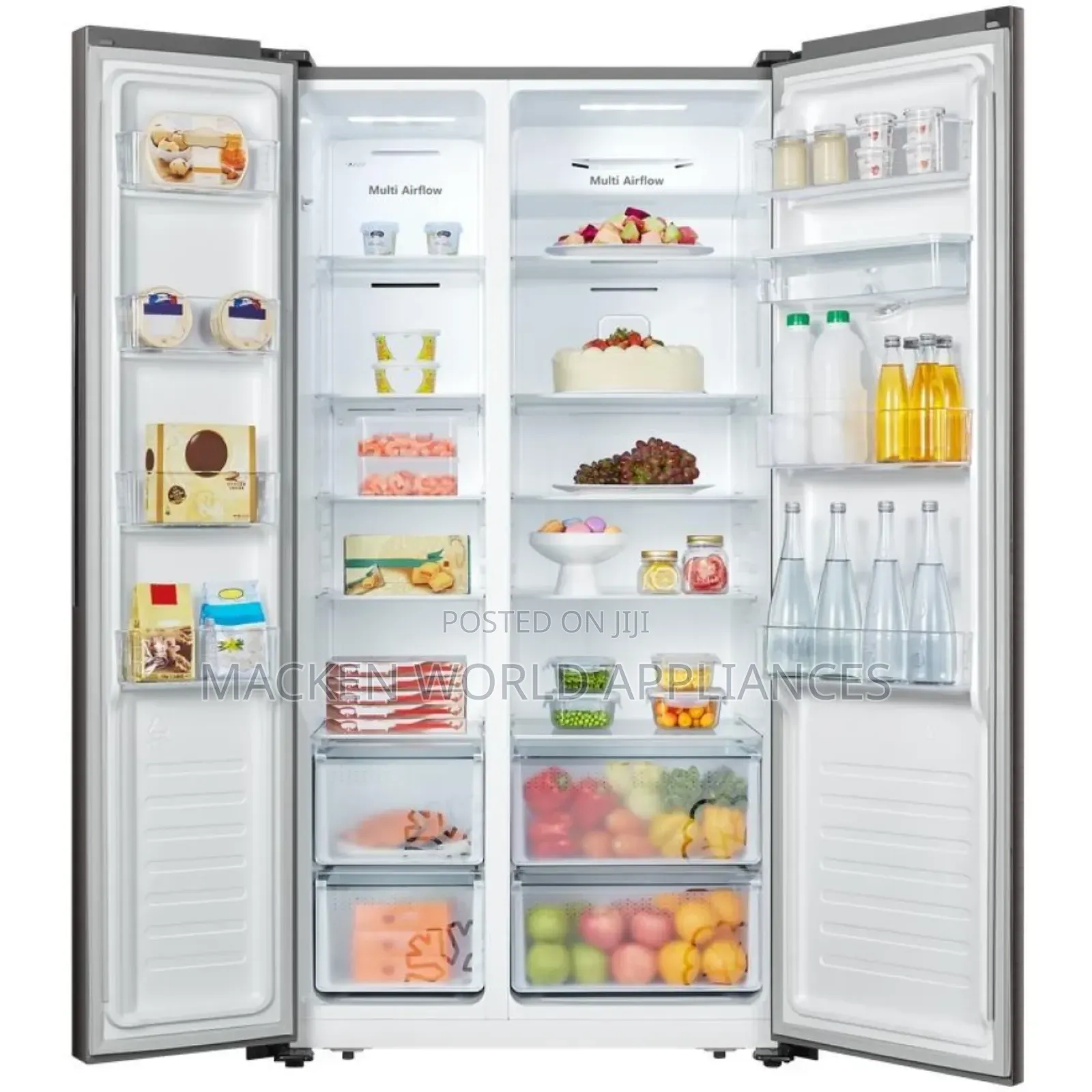 Hisense 750 Litre Side by Side Refrigerator With Dispenser Rc-75ws4sb1