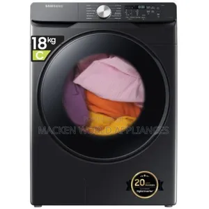 Samsung 18kg Front Load Washer With Smart Ai Control, Wf18t8000gv