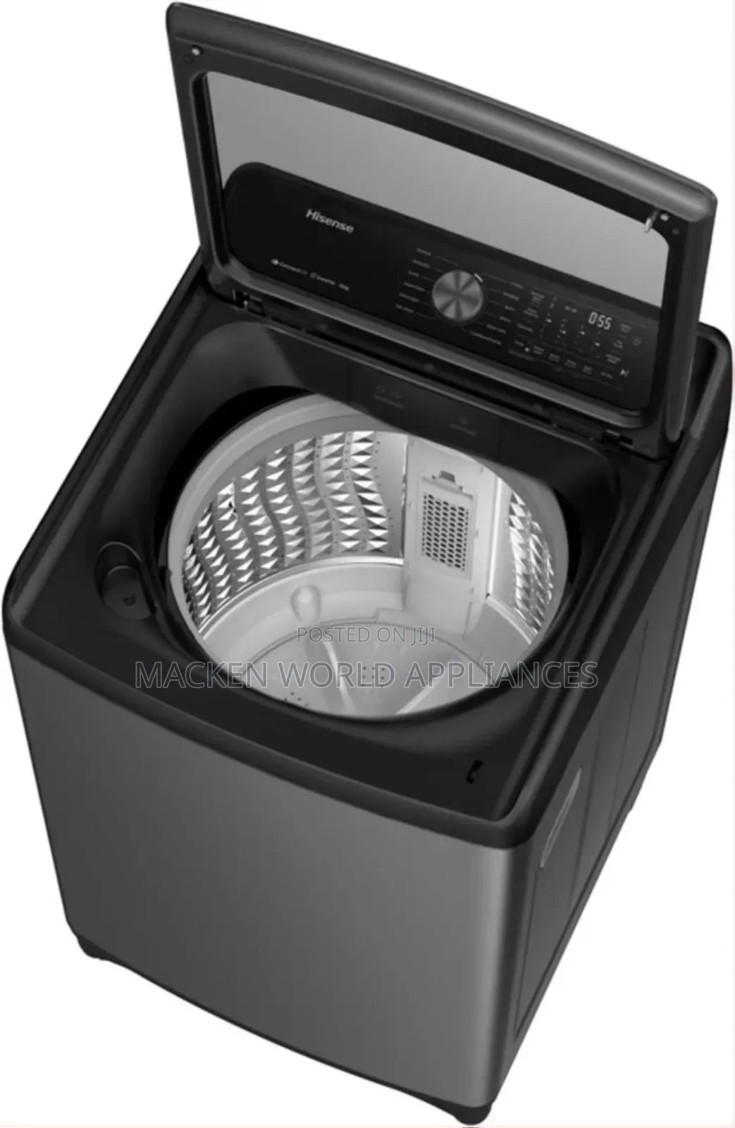 Hisense 18kg Top Loading Fully Automatic Washing Machine Grey 2yr Wrty