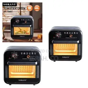Sokany 18l Sk-10001 Air Fryer + Oven 1800w With Grill+Timer