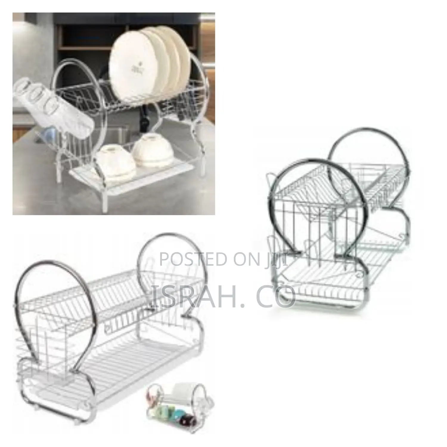 Strong Frame -22 Inch Antirust Stainless Steel Dish Drainer.