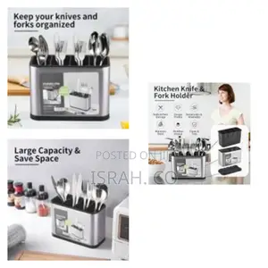 Kitchen Utensil Holder, Rustproof Flatware Cutlery Strainer