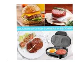 Raf Double Round Electric Breakfast Hamburger Machine