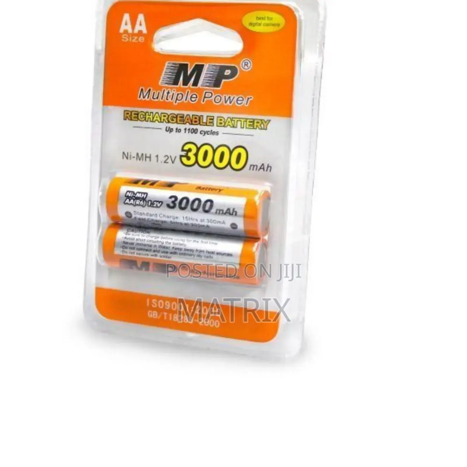 Aa Rechargable Mp Batteries-Multicolour