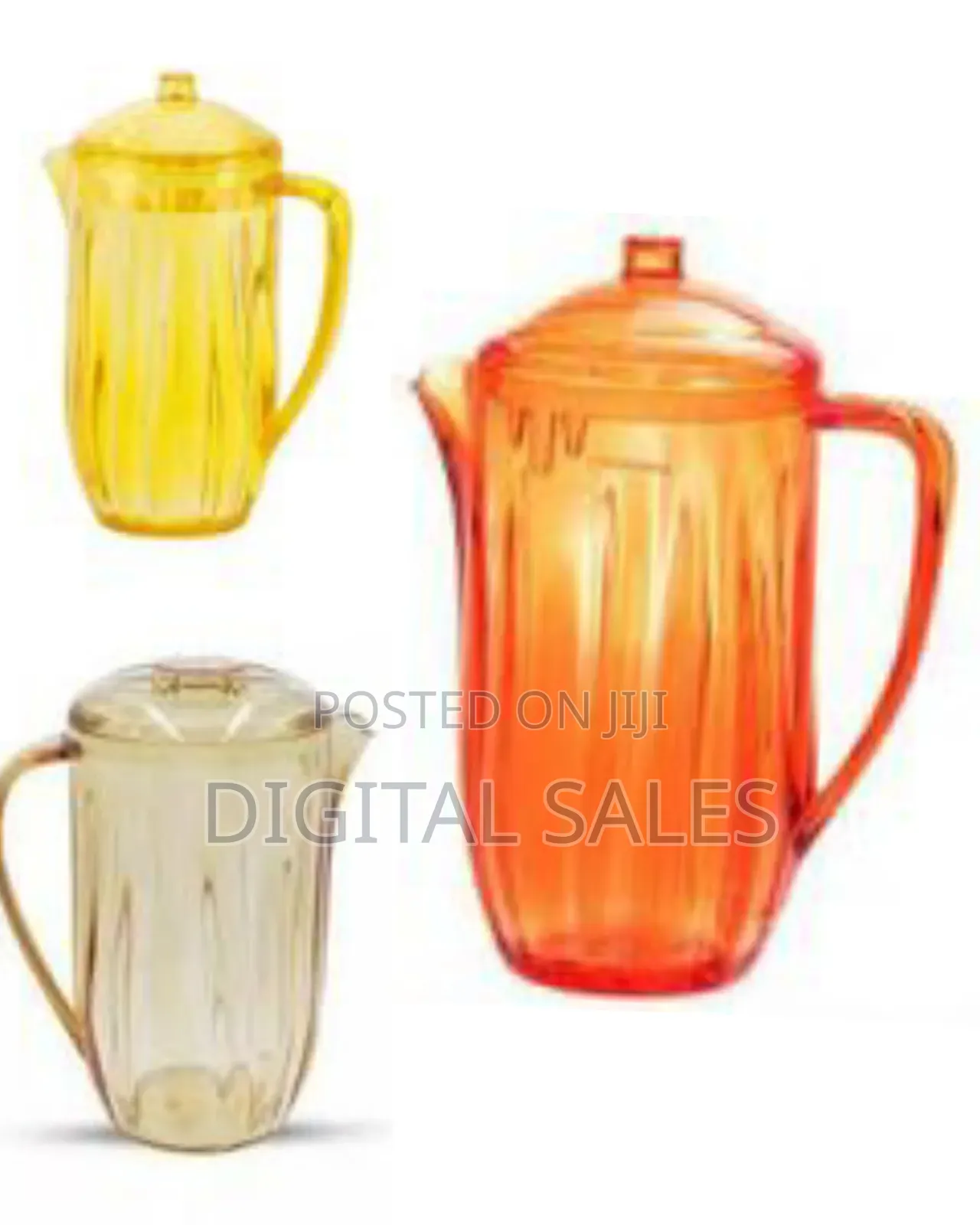 Plastic 2.5 Litre Multi-Purpose Jug With Coloured Lid for Water