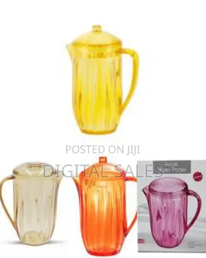 Plastic 2.5 Litre Multi-Purpose Jug With Coloured Lid for Water