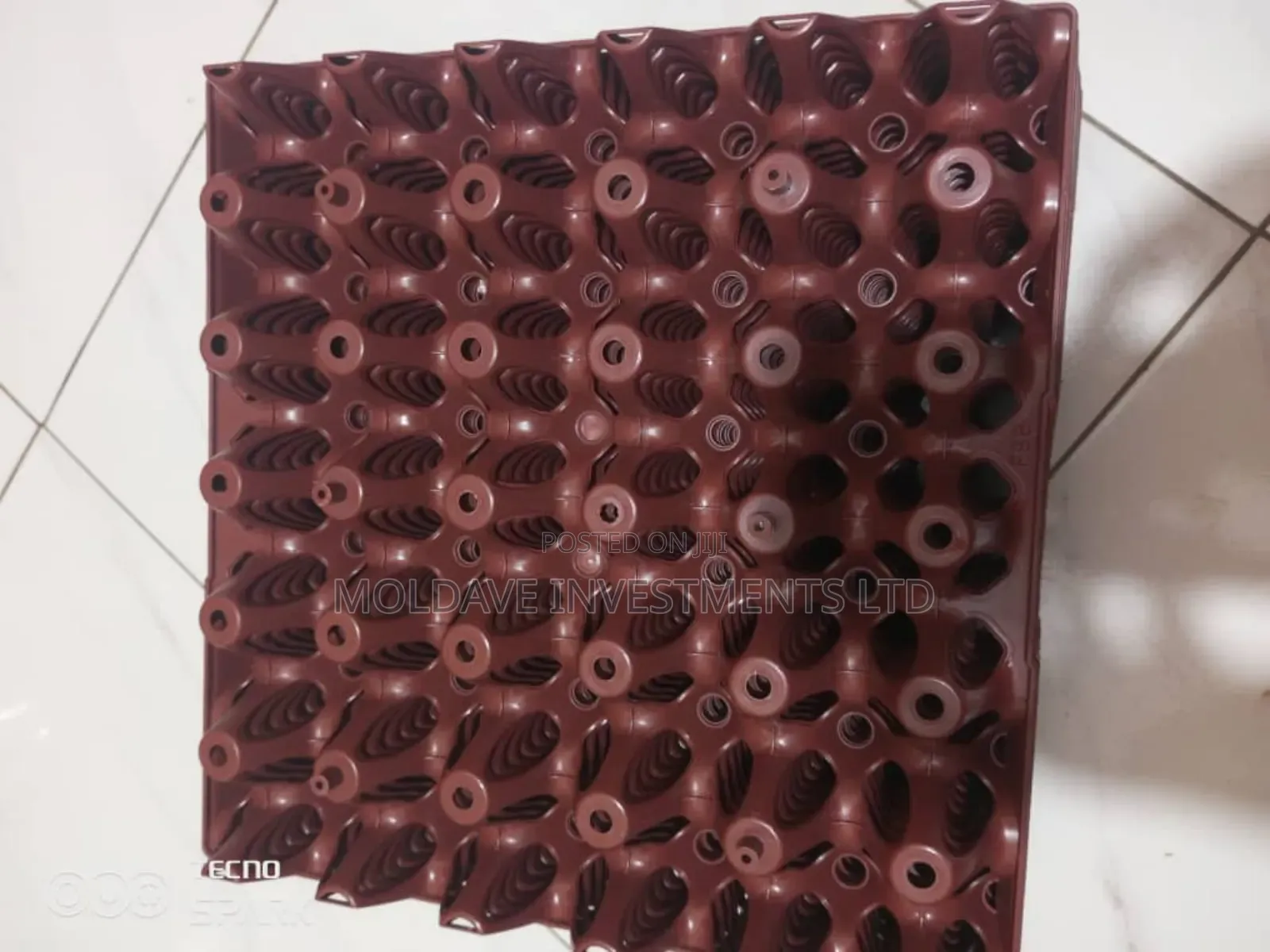 Egg Plastic Trays (Brown)