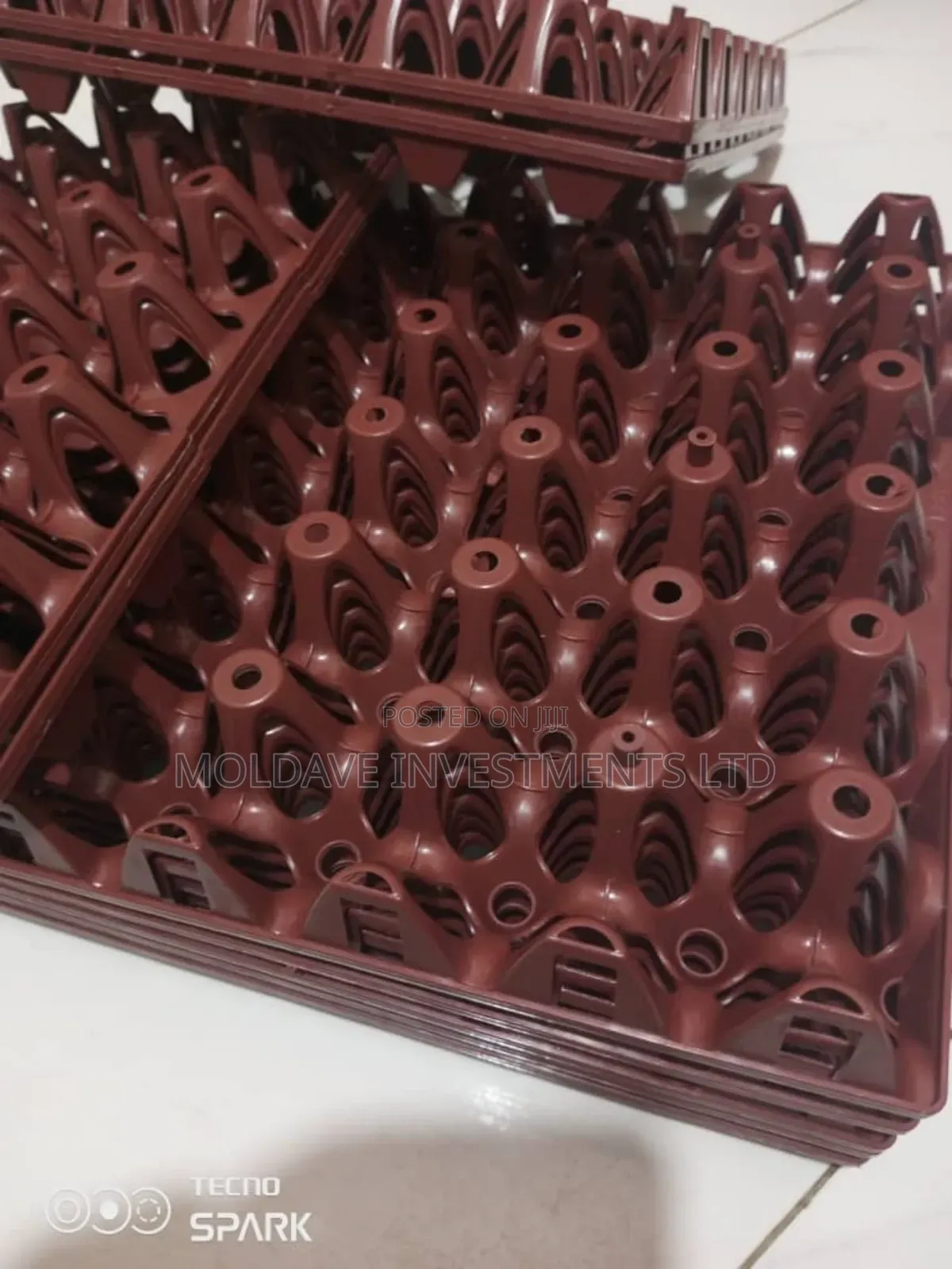 Egg Plastic Trays (Brown)