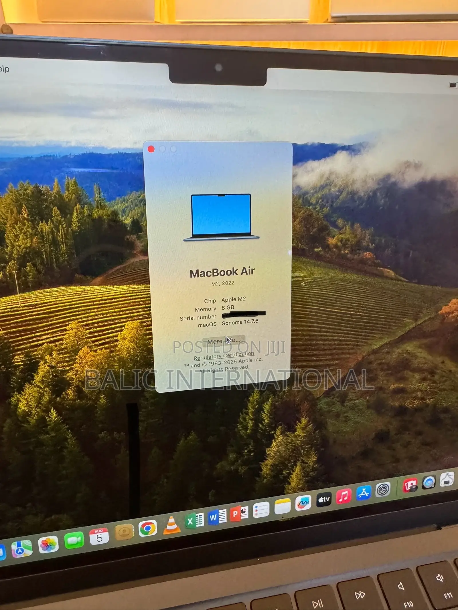 Laptop Apple MacBook Air 2022 M2 8GB Apple M2 SSD 256GB