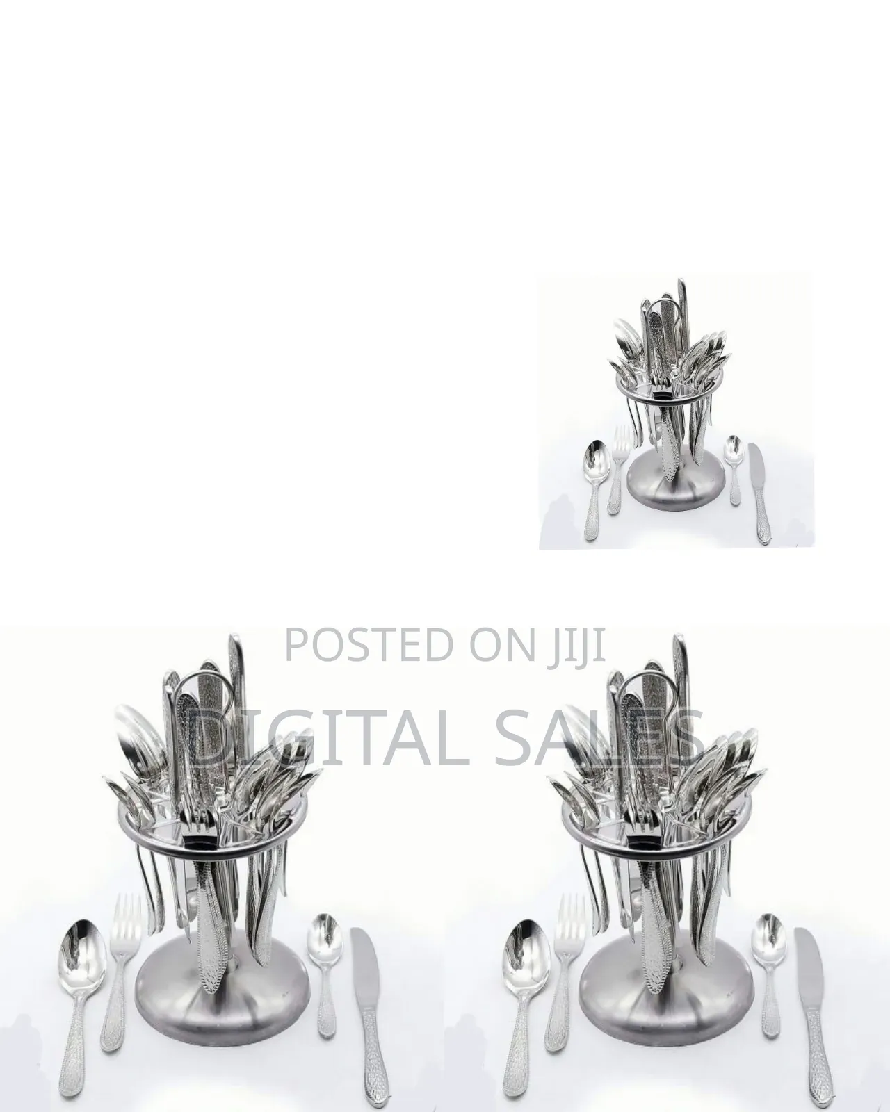 24 PCS Plain Dinner Cutlery (Forks,Spoons Knieves)