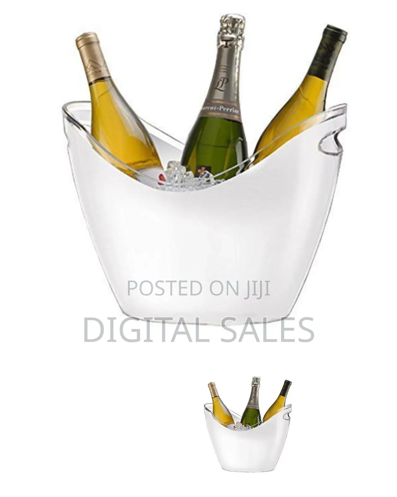 Co-Rect Acrylic 6 Bottle Champagne,Wine Ice Bucket