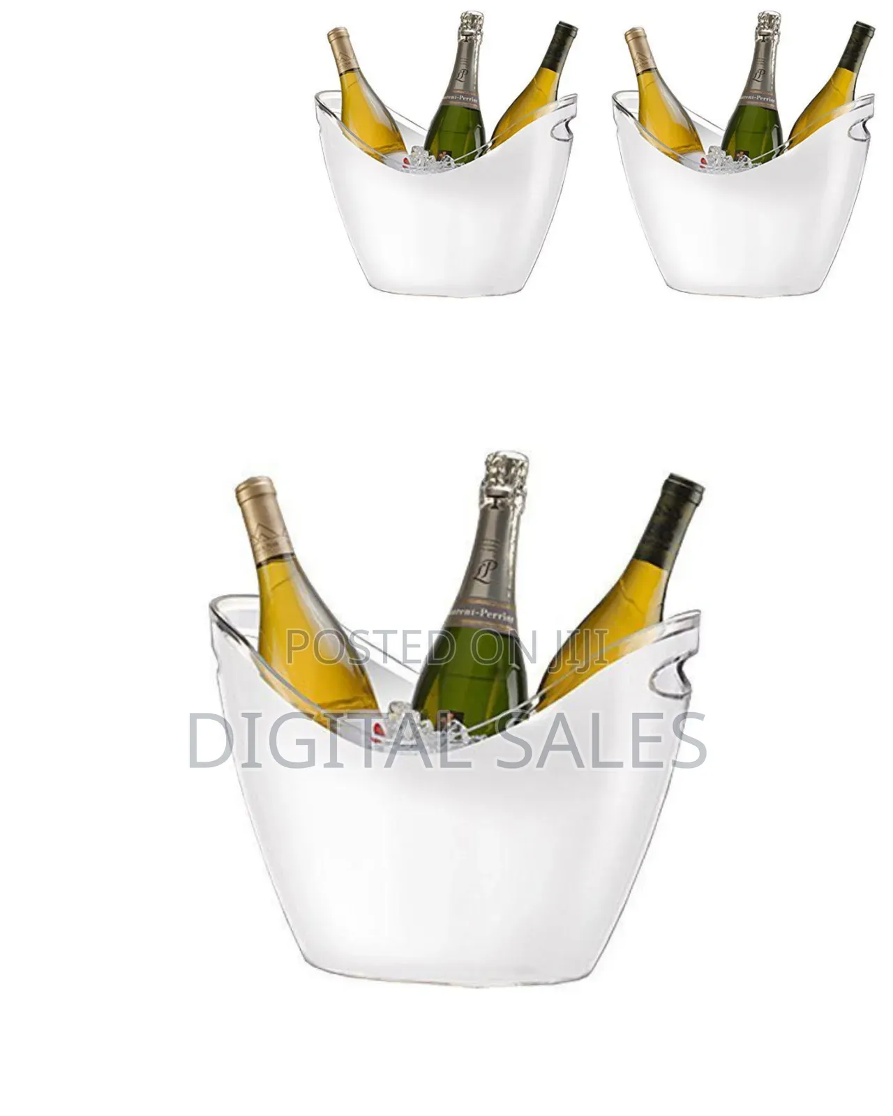 Co-Rect Acrylic 6 Bottle Champagne,Wine Ice Bucket
