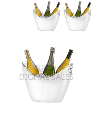 Co-Rect Acrylic 6 Bottle Champagne,Wine Ice Bucket