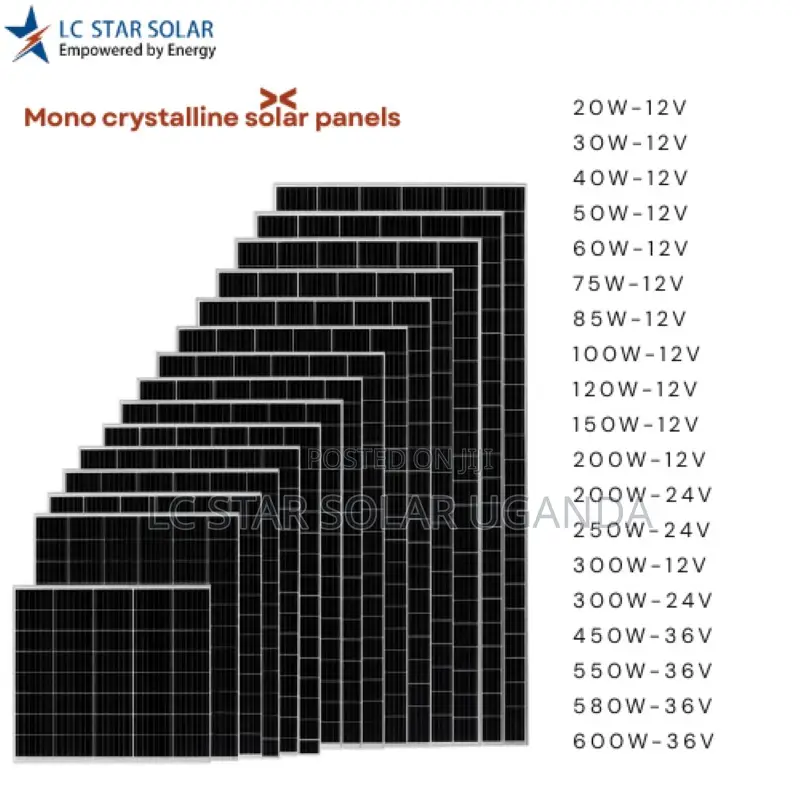 10-550w Monocrystalline Solar Panel
