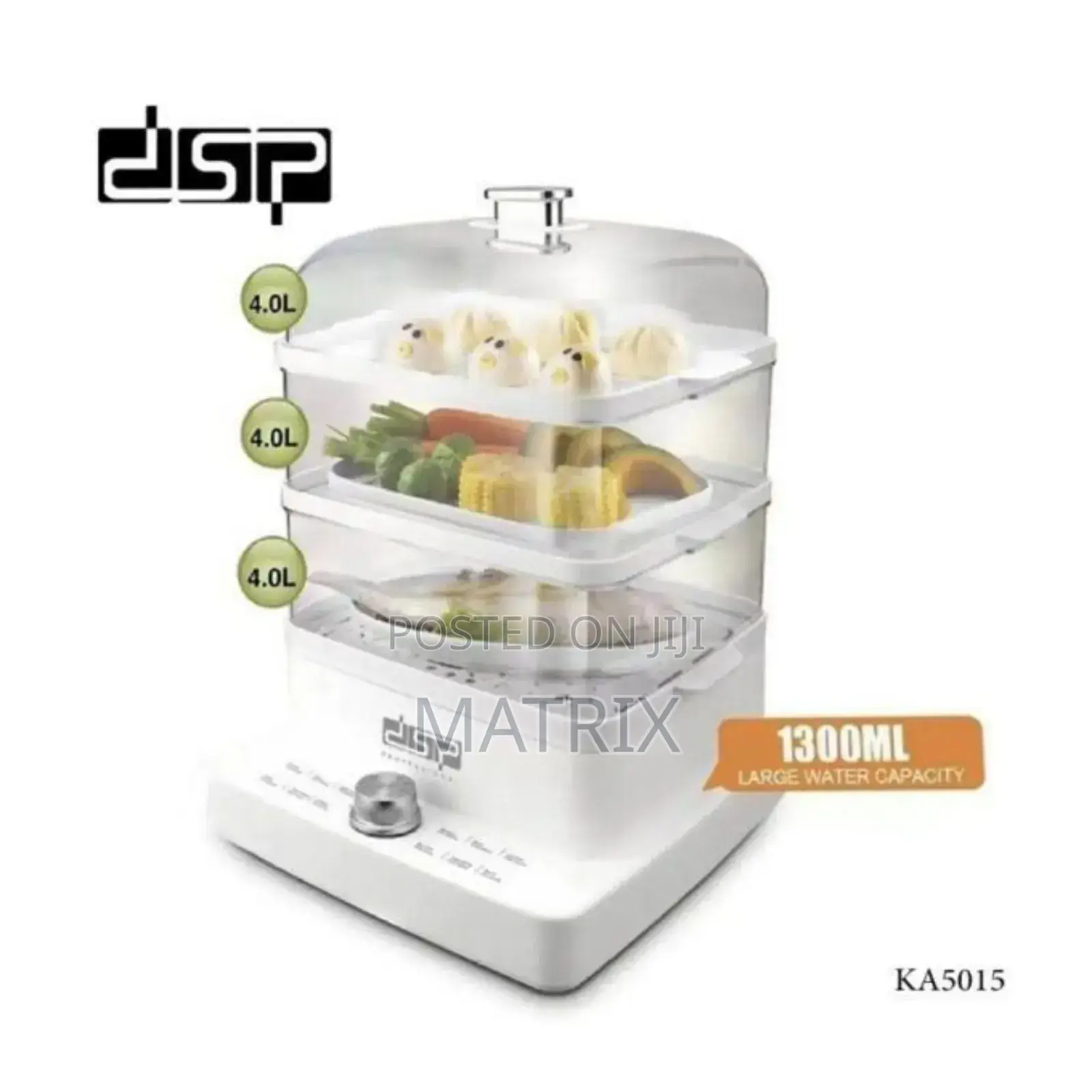 DSP Electric Steaming Cooking Appliance With 3 Layers-Multicolour