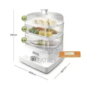 DSP Electric Steaming Cooking Appliance With 3 Layers-Multicolour