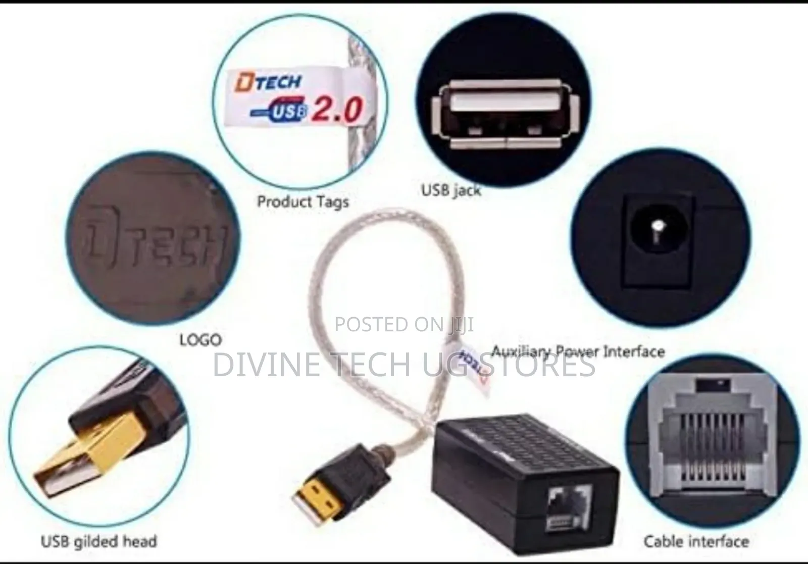 Dtech Usb Extender 60m by Lan Cable (Dt-5015)