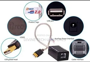 Dtech Usb Extender 60m by Lan Cable (Dt-5015)