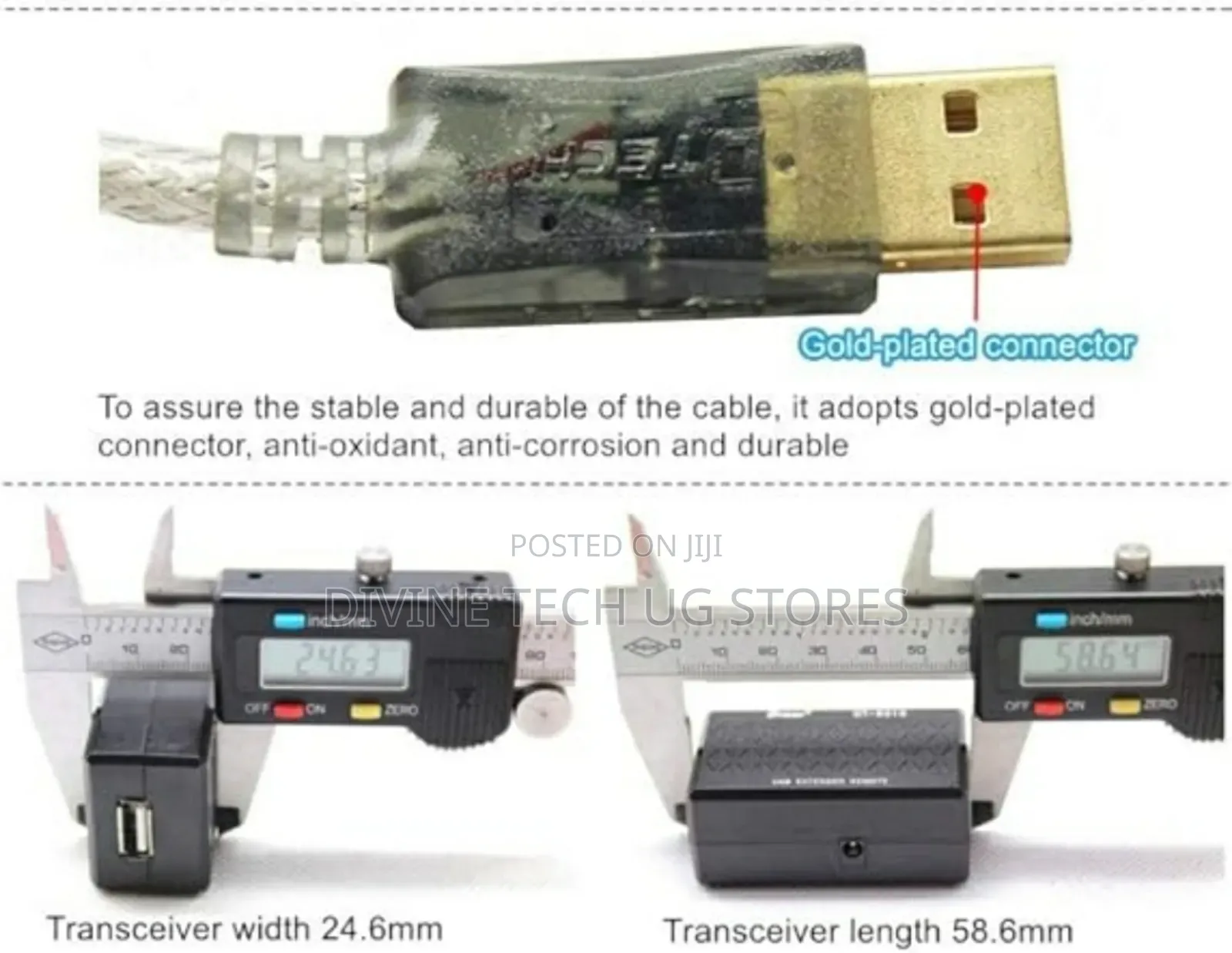 Dtech Usb Extender 60m by Lan Cable (Dt-5015)