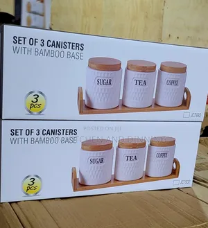Canisters Set for Sugar Coffee Tea,