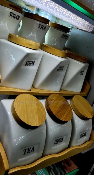 Canisters Set for Sugar Coffee Tea,
