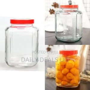 Bon Appetit 4.5l Square Glass Cereal Cookies Storage Jar Container