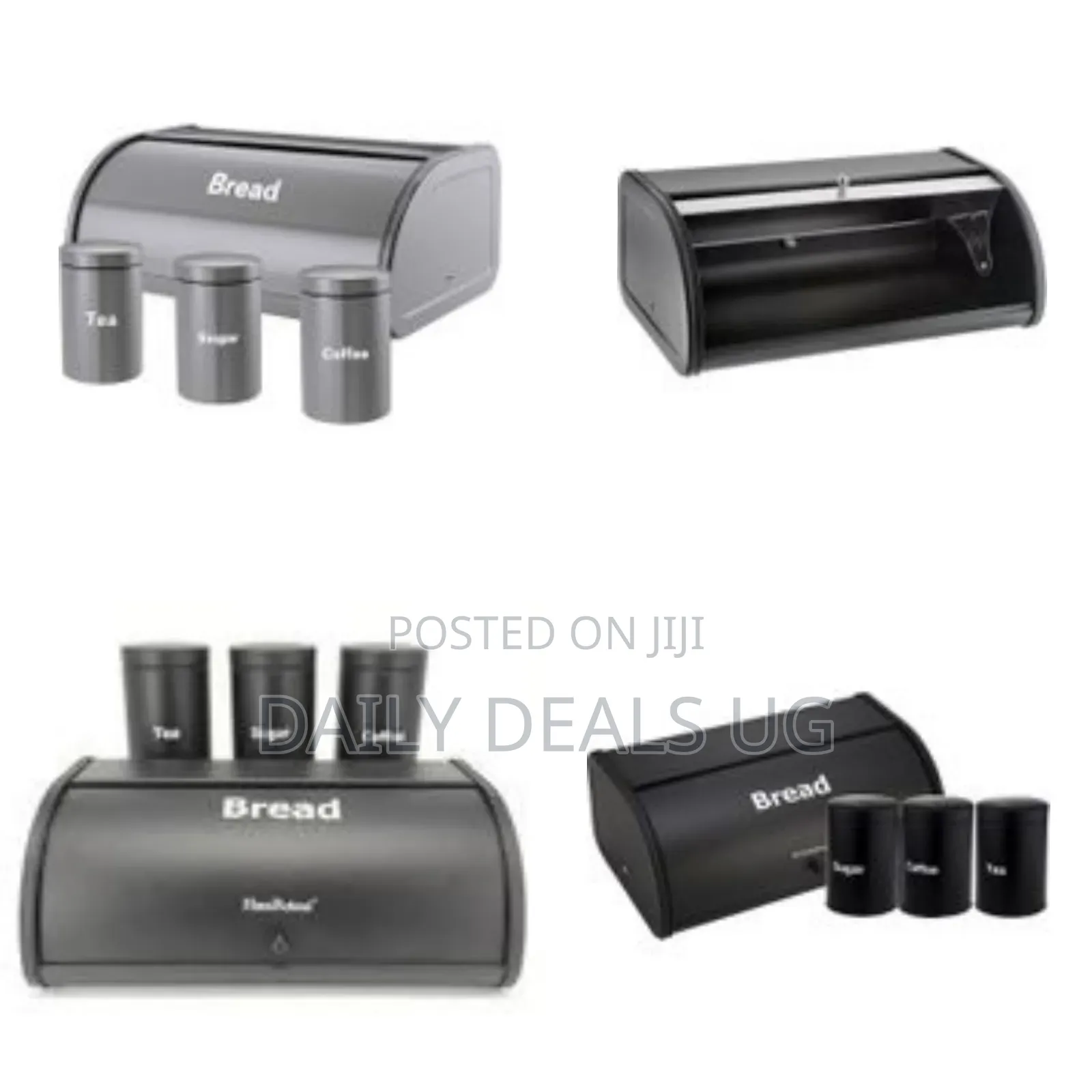 Stainless Steel Kitchen Sugar Food Tea Coffee Candy Canister Bread Box