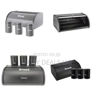 Stainless Steel Kitchen Sugar Food Tea Coffee Candy Canister Bread Box