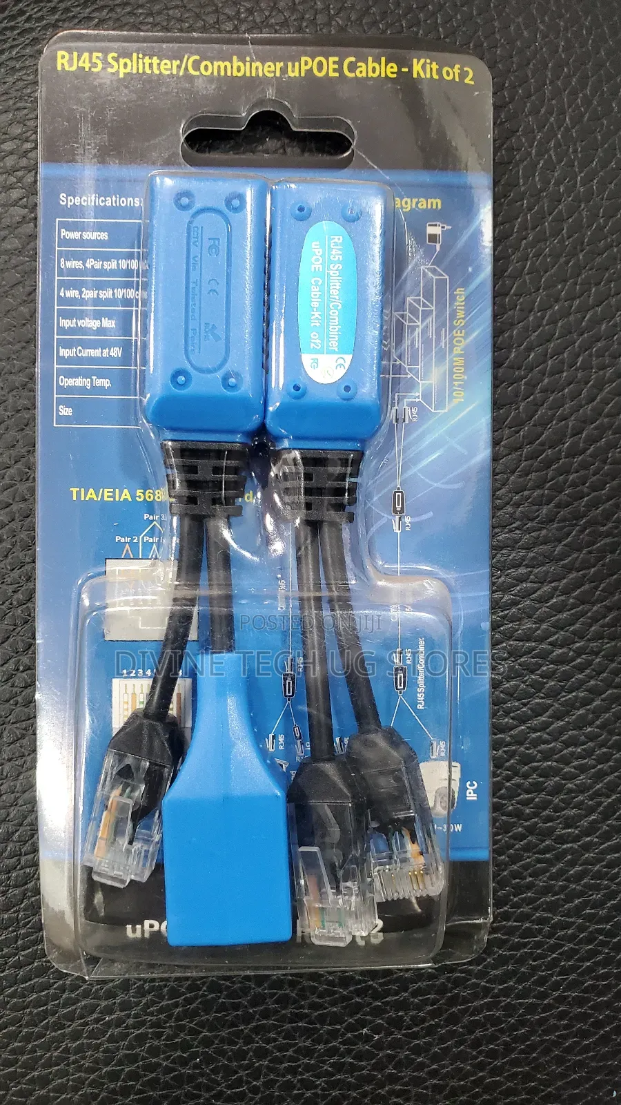 Rj45 Splitter/Combiner Upoe Cable Kit