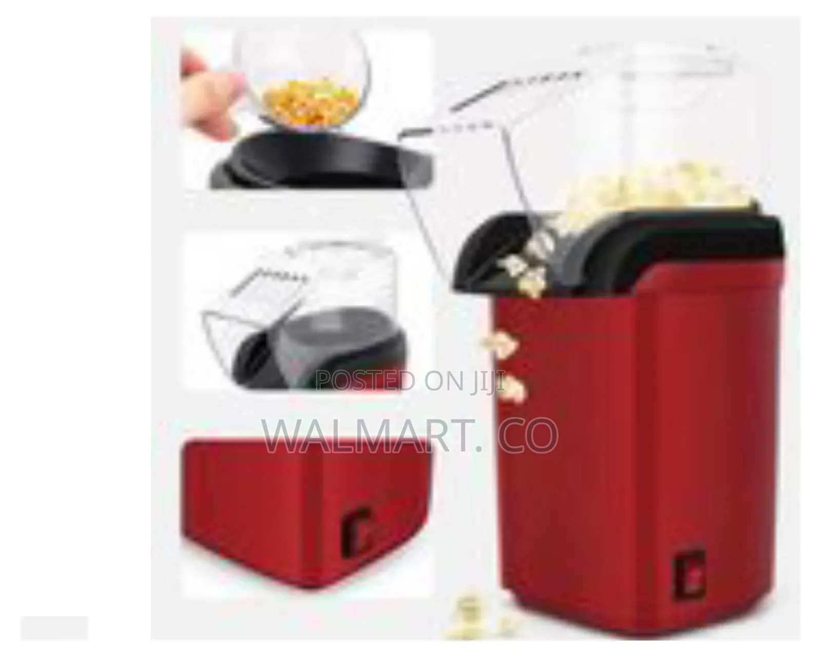 Sokany Hot Air Popcorn Maker Machine Red