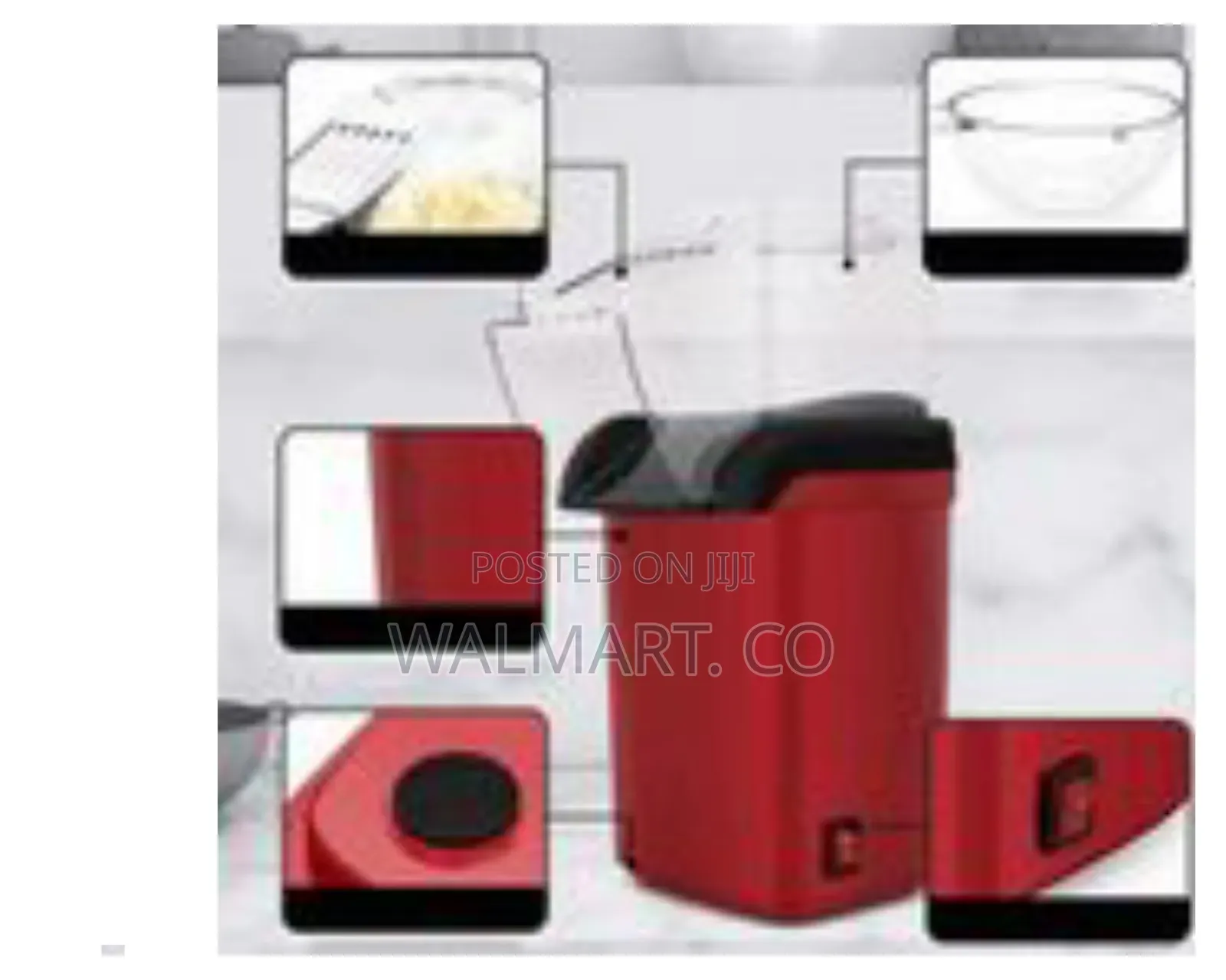 Sokany Hot Air Popcorn Maker Machine Red
