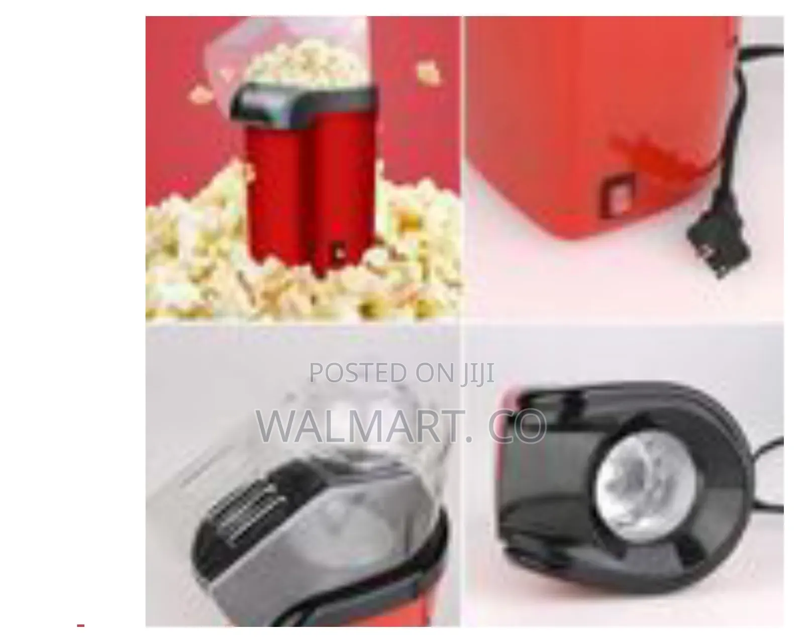 Sokany Hot Air Popcorn Maker Machine Red