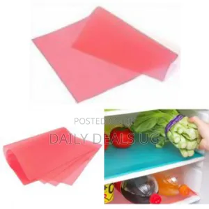 4 Piece Refrigerator Water Proof Liner Mats- Pink
