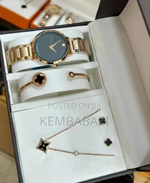Movado Museum Classic Quartz Watch and Bracelet Gift Set