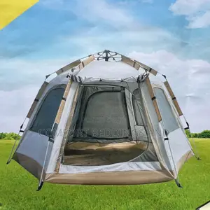 Automatic Camping Tent Gray 6 People