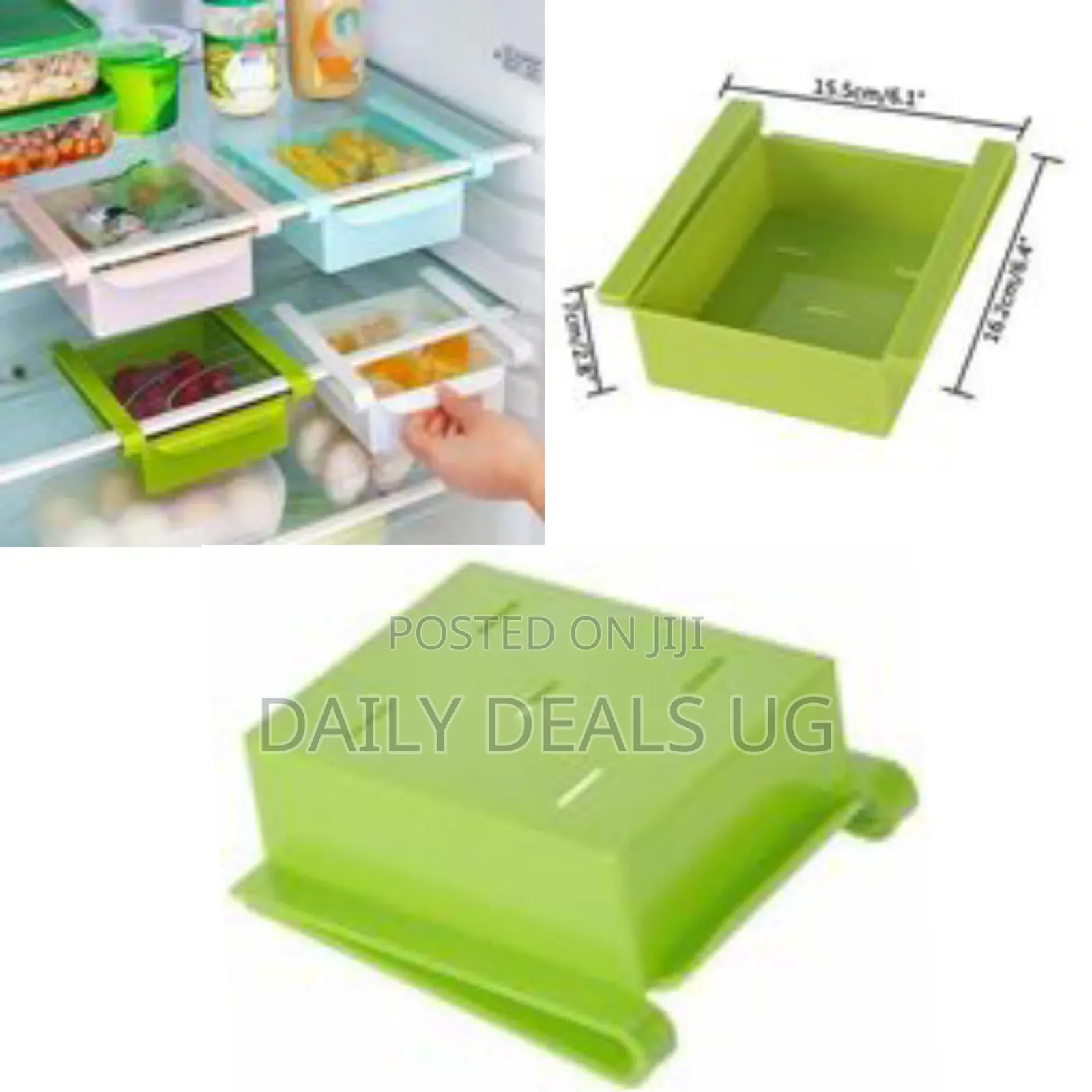 Fruit And Vegetable Fridge Hanging Draining Storage Rack Tray Basket