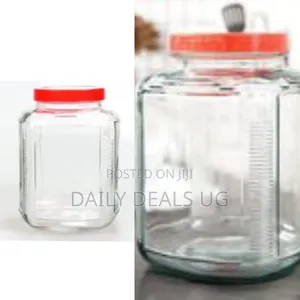 Bon Appetit 2.6 Squre L Glass Cereal Cookies Storage Jar Container