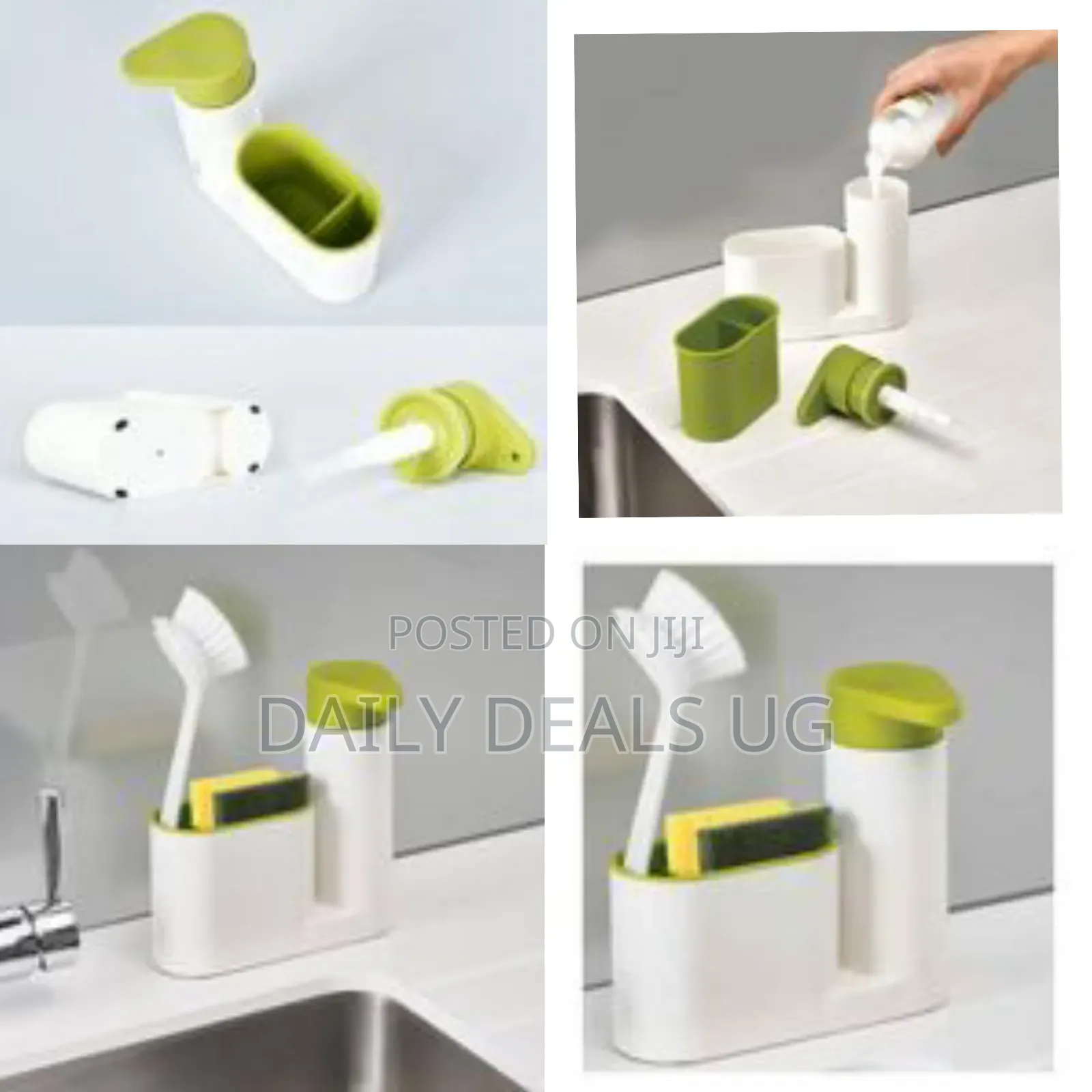 3 In1 Kitchen Stand Rack Organizer -Green