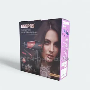 Geepas Beauty Hair Dryer And Straightener Set - Ghf86036
